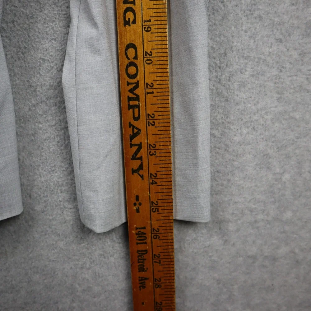 J.Ferrar Blazer Mens 40R Slim Light Gray Suit Jacket Two-Button Stretch Modern